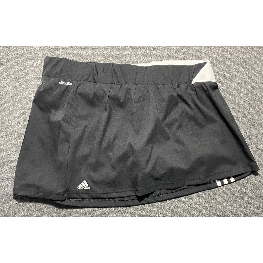 Adidas Response Climalite Skort Black Athletic Tennis Golf Skirt Womens XL/L